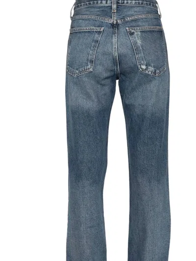 Agolde Denim Flared Jeans In Multi