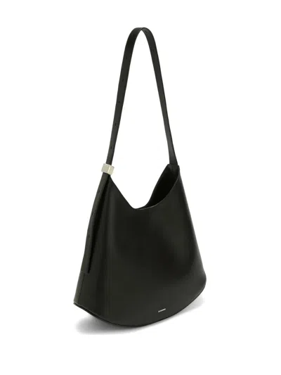 Jil Sander Medium Eldorado Shoulder Bag In Black