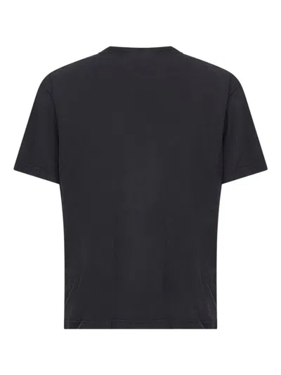Balenciaga Standard Print Faded T-shirt In Black
