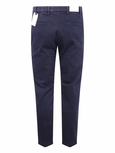 Michael Coal Button-fly Cotton Trousers In Blue
