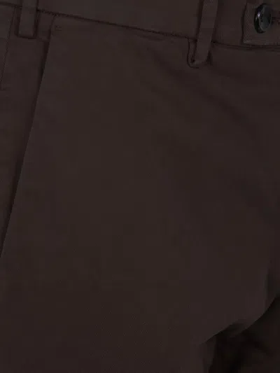 Michael Coal Logo-patch Trousers In Brown