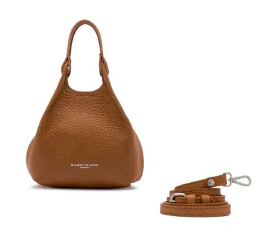 Gianni Chiarini Dua Grained-leather Tote Bag In Brown