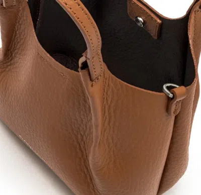 Gianni Chiarini Dua Grained-leather Tote Bag In Brown