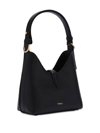 Furla Small Goccia Shoulder Bag In Black
