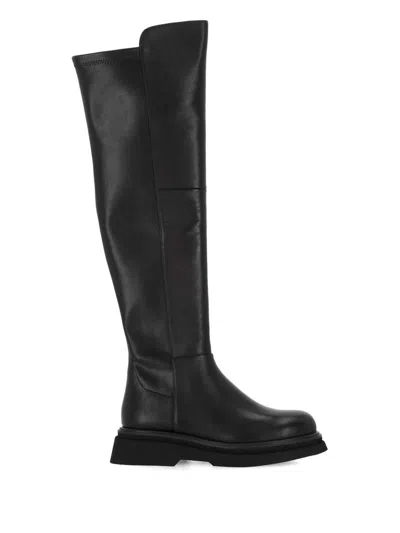 Bruno Premi Leather Over-the-knee Boots In Black