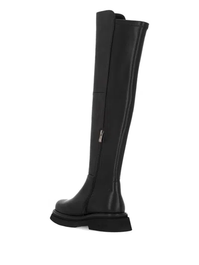 Bruno Premi Leather Over-the-knee Boots In Black