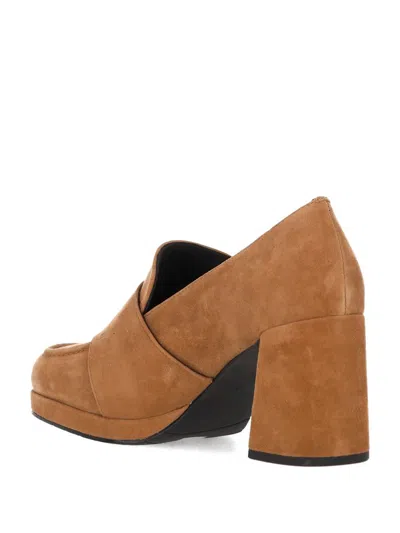 Bruno Premi Buckle Platform Pumps In Brown