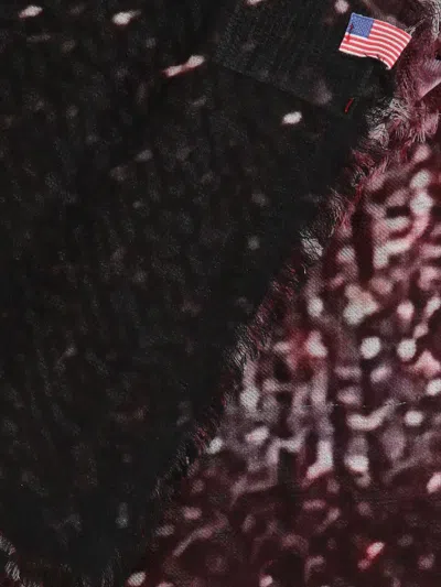 Talking Walls Ela Stardust Fringed Scarf In Multi