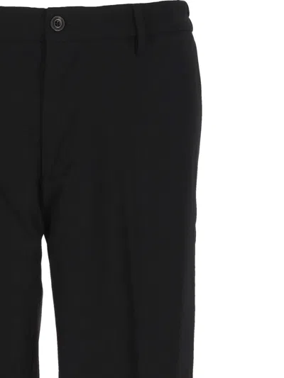 Re-hash Cuffed Straight-leg Trousers In Black