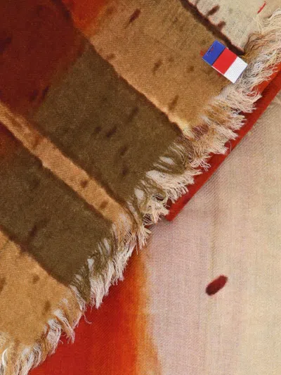 Talking Walls Arlatan Fringed Striped Scarf In Multi