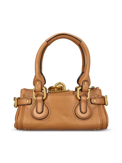 Chloé Womens Mustang Brown Paddington Small Leather Top-handle Bag In Brown