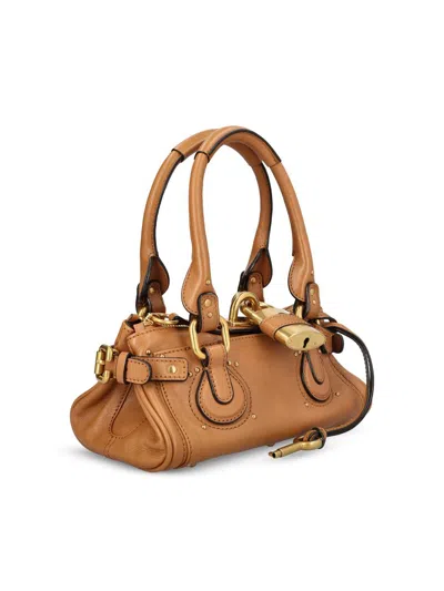 Chloé Womens Mustang Brown Paddington Small Leather Top-handle Bag In Brown