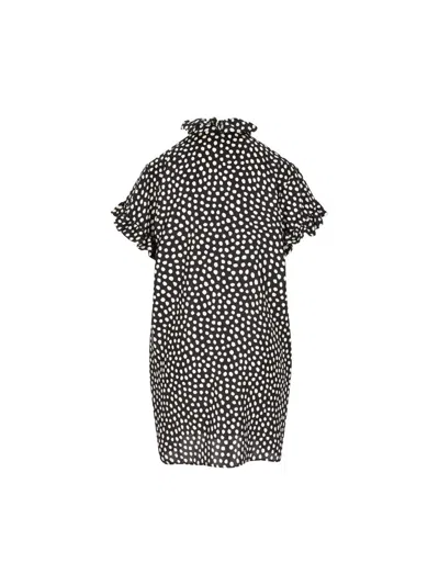 Chloé Short Silk Dress Dresses Black In Black