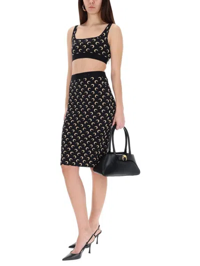 Marine Serre Top Bra "moon" In Nude