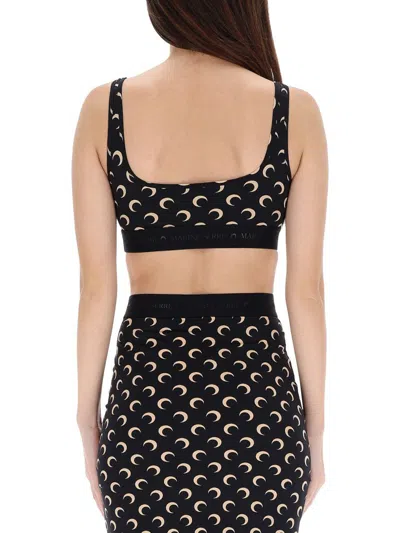 Marine Serre Top Bra "moon" In Nude