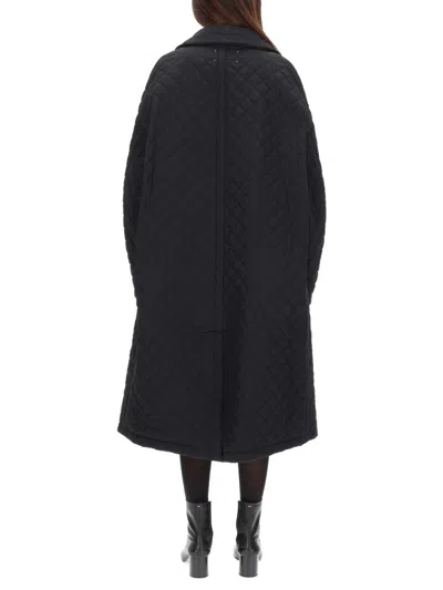 Maison Margiela Quilted Coat In Black