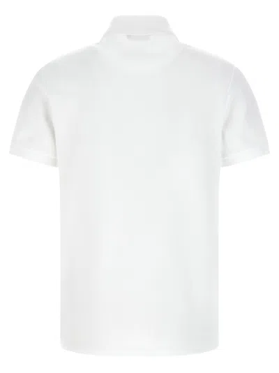 Balmain Polo Shirt Short Sleeves Ribbed Cuffs Collar In White
