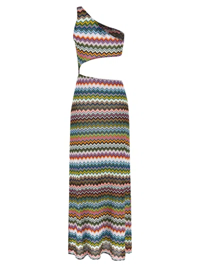Missoni Knitted Swimwear Cover Up Dresses Multicolor In Multi