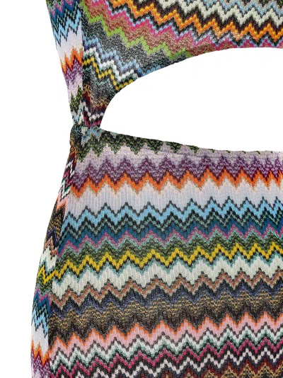 Missoni Knitted Swimwear Cover Up Dresses Multicolor In Multi
