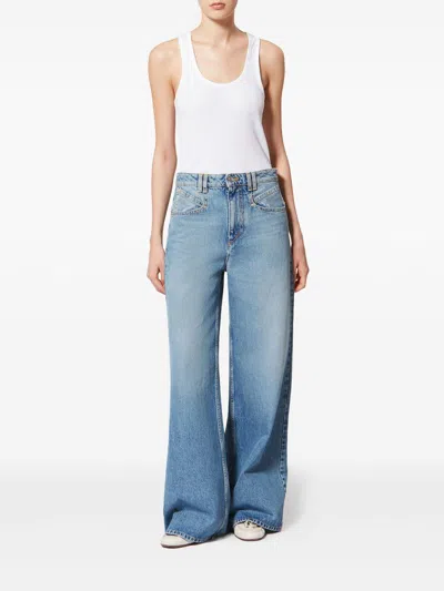 Isabel Marant Lemony Denim Jeans In Blue