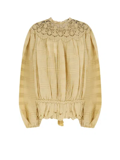 Isabel Marant Étoile Polly Organic Cotton Tassel Trim Top