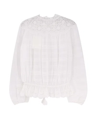 Isabel Marant Étoile Polly Organic Cotton Shirt In White