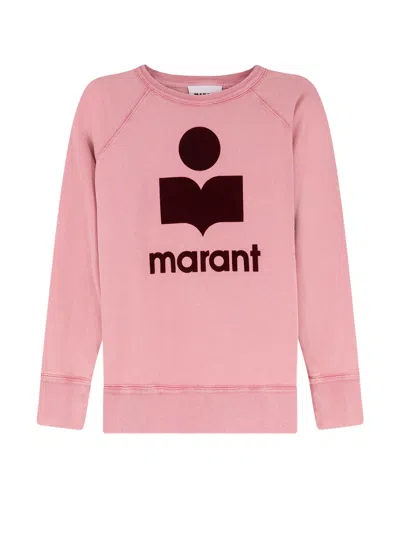Isabel Marant Étoile Milly Ny Biologic Coton Sweatshirt In Pink