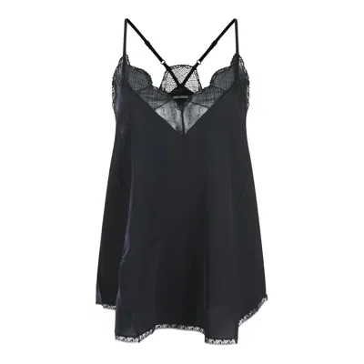 Zadig & Voltaire Top Blacks And Greys In Black