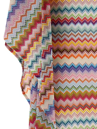 Missoni Zigzag Knit Dress Dresses Multicolor In Multi