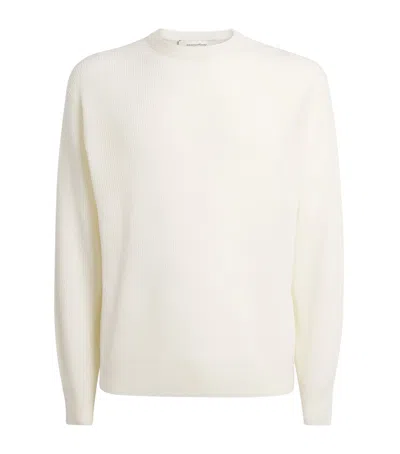 Studio Nicholson X Aaron Levine Merino-cashmere Portland Sweater In White