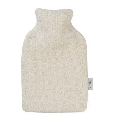 Araminta Campbell Small Alpaca-blend Hot Water Bottle In White