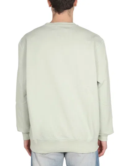 Alexander Mcqueen Alexander Mc Queen Sweatshirt With Logo Embroidery In Green