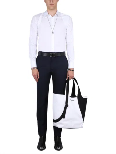 Alexander Mcqueen Alexander Mc Queen Tailored Cigarette Pants In Blue