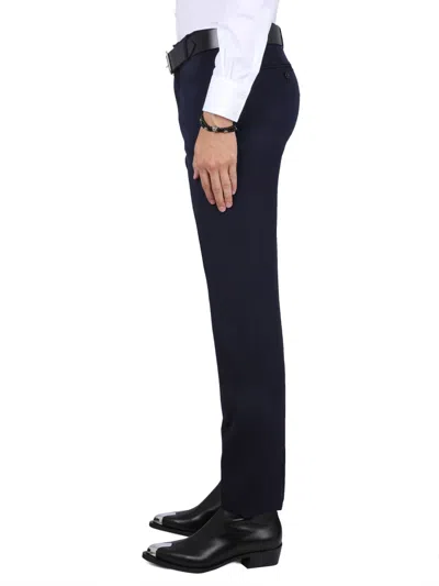 Alexander Mcqueen Alexander Mc Queen Tailored Cigarette Pants In Blue