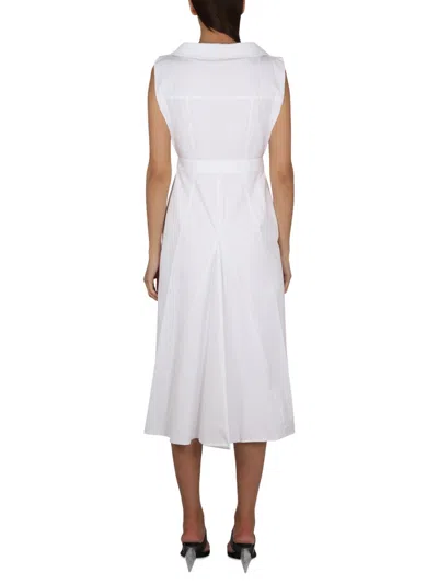 Alexander Mcqueen Women Cotton Dress In White