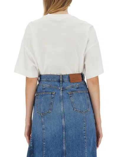 Alexander Mcqueen Women Photographic Orchid T-shirt In Neutral
