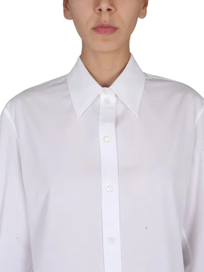 Alexander Mcqueen Women Poplin Shirt In White