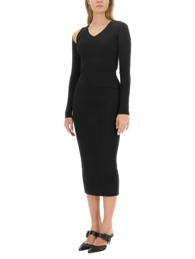 Alexander Mcqueen Women Shirt Cut Out In Black