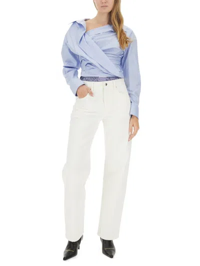 Alexander Wang Women Draped Shirt In Multi