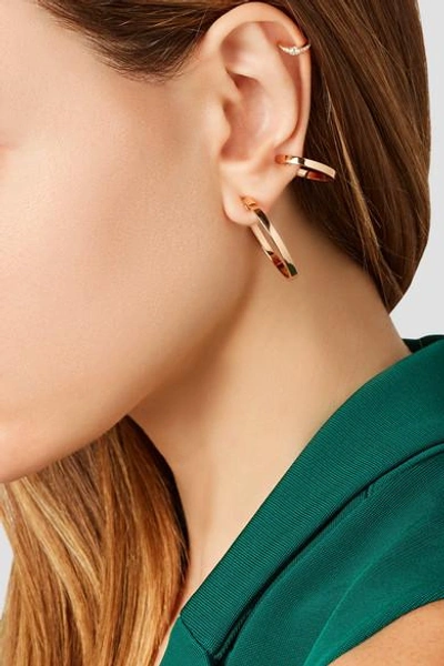 Shop Repossi Elliptiques 18-karat Rose Gold Earring