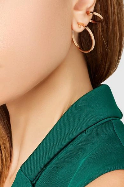 Shop Repossi Elliptiques 18-karat Rose Gold Earring