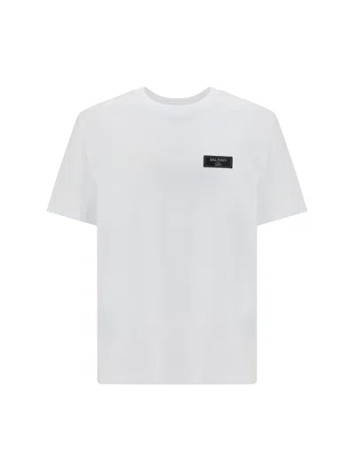 Balmain Logo-label T-shirt In White