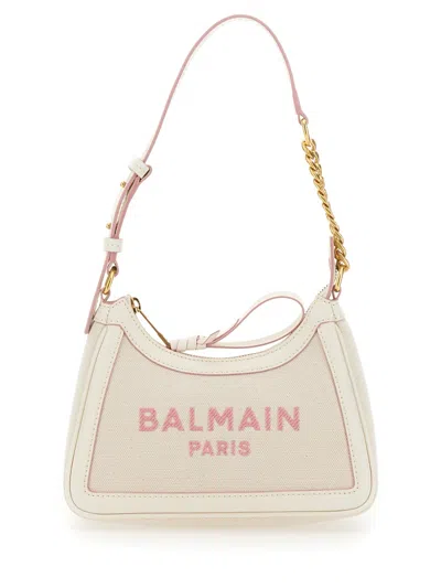 Balmain Women B-army Canvas Bag In Neutral