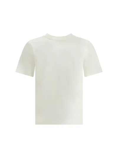 Burberry Women Cotton T-shirt With Drawn Ekd In White