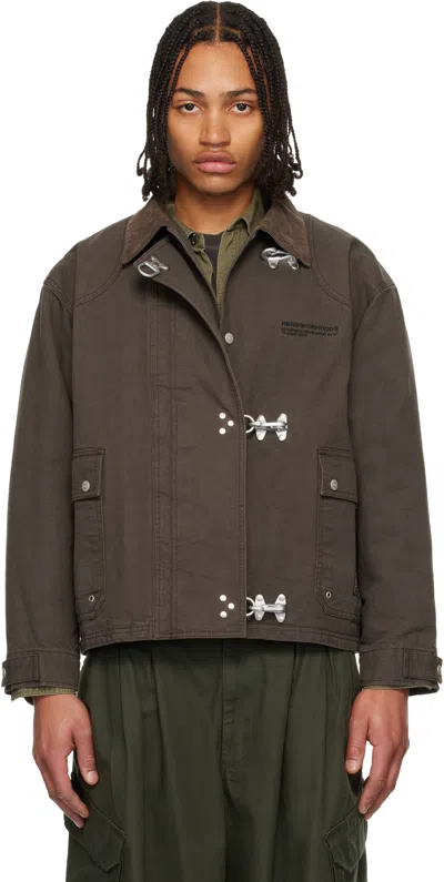 Neighborhood Khaki Fireman Jacket In Brown