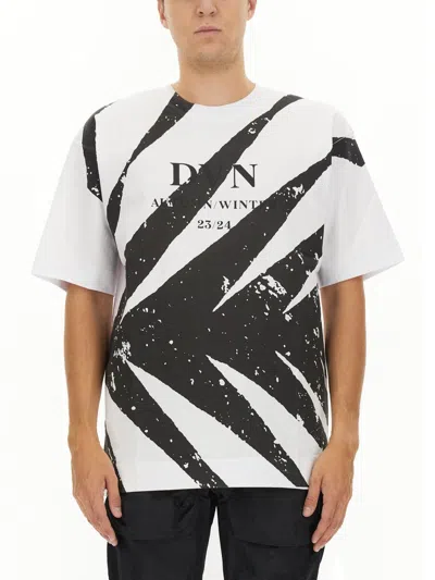 Dries Van Noten Men Logo Print T-shirt In White