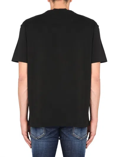 Dsquared2 Dsquared Men Logo Print T-shirt In Black