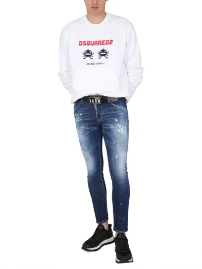 Dsquared2 Dsquared Men Sweatshirt With Logo Print In White