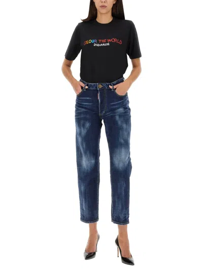 Dsquared2 Dsquared Women Boston Jeans In Blue