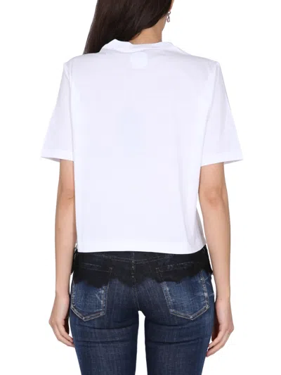 Dsquared2 Dsquared Women T-shirt With Logo In White